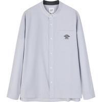 Gap男装夏季纯棉经典牛津布衬衫时尚简约立领上衣890935