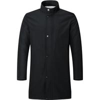 七匹狼【狼族生活】风衣男春季立领中长装风衣时尚休闲弹力舒适男装外套 001(黑色) 175/92A/XL