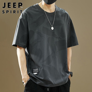 JEEP SPIRIT 冰丝凉感速干 男士短袖T恤
