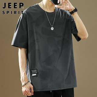 JEEP SPIRIT 冰丝凉感速干 男士短袖T恤