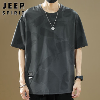 JEEP SPIRIT 冰丝凉感速干 男士短袖T恤