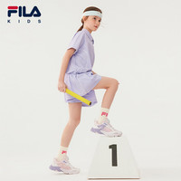 FILA斐乐童鞋儿童运动鞋2025夏季新款中大童男女太空舱透气跑步鞋   内长22.5cm