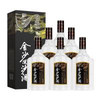 今日必买：金沙 回沙酒 钻石五星 酱香型白酒 53度 500mL 6瓶 3盒 礼盒装 整箱