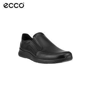 爱步（ECCO）男鞋 春夏款透气休闲鞋 柔软舒适豆豆鞋 黑色 44