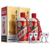 MOUTAI 茅台 飞天茅台 43%vol 酱香型白酒 500ml*2瓶 双支装