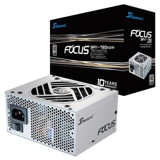 海韵 FOCUS SPX750 White 白金牌（92%）全模组SFX电源 750W