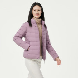 坦博尔 轻薄羽绒服女立领修身短款百搭时尚秋冬外套