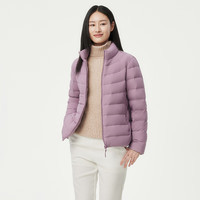 坦博尔轻薄羽绒服女立领修身短款百搭时尚秋冬外套TBF310266A