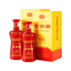剑南春 金剑南K6浓香型500ml*2瓶52度白酒