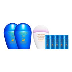 资生堂 新艳阳夏臻效水动力防晒隔离蓝胖子50ml*2瓶