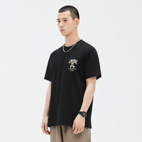 GXG男装 夏季短袖T恤合集 黑色GE1440859C XL 180