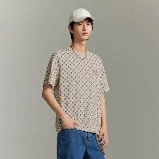 GXG男装 夏季短袖T恤合集 GE1440989D深灰色圆领短袖T恤 2XL 185