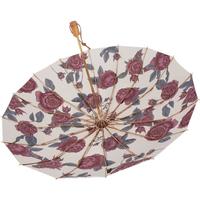 VONLILIENFELD费乐德双人太阳伞三折双层16骨折叠伞晴雨两用防紫外线遮阳伞抗风 16骨双层伞-复古蔷薇