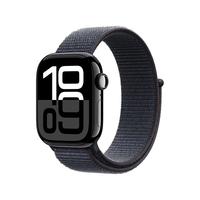 Apple 苹果 Watch Series 10 GPS款 智能手表 42mm 亮黑色铝金属表壳 浓墨色回环式运动表带