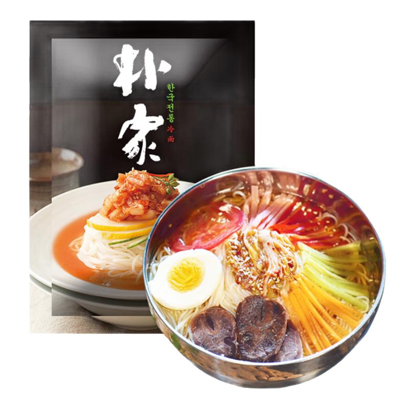 朴家东北大冷面 韩国风味小麦冷面朝鲜族凉面家庭方便速食面内含酱料 冷面370g*3袋+小辣白菜3袋