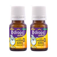 Ddrops 儿童维生素D3滴剂 600IU 2.8ml*2瓶