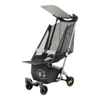 Kinderkraft KK Kinderkraft婴儿口袋推车儿童遛娃轻便折叠大童宝宝高景观溜娃车小憨豆 酷酷灰口袋遛娃车KP2