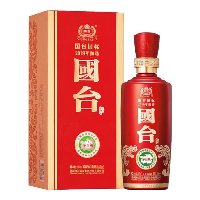 GUOTAI 国台国标2019年53%vol 酱香型白酒500ml 单瓶装【报价价格评测