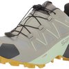 SALOMON 女式 Speedcross 5 Gore-tex 女士越野跑鞋 L41309300 越野跑鞋 防水 Wrought IronSprayAntique Moss 尺码6