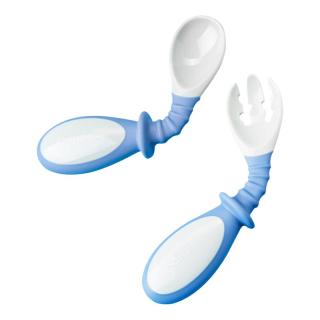 英氏 硅胶勺婴幼儿辅食勺子宝宝喂水软勺新生儿喂养米糊勺果泥勺米粉勺 活力橙+清新绿