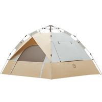 京东京造 公园速搭帐篷户外露营帐篷自动弹压收纳3-4人大空间防晒防风防潮
