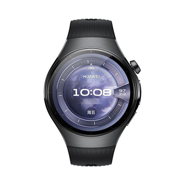 今日必买：华为 HUAWEI WATCH 5 46mm基础款深锖色不锈钢表壳苍穹黑氟橡胶表带首创X-TAP智感窗鸿蒙AI腕上小艺eSIM通信