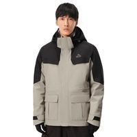 伯希和（Pelliot）【山色】冲锋衣三合一男女外套春秋户外夹克登山服 【男】卡其色 M