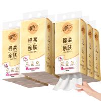 PLUS会员：清风 抽纸悬挂式 棉柔挂抽4层250抽*10提挂抽纸巾抽纸擦手纸整箱卫生纸