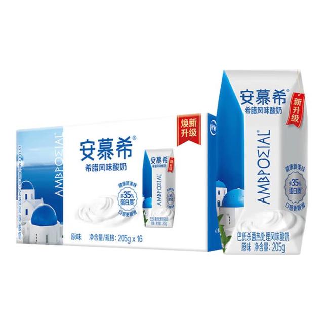 安慕希 yili 伊利 国产希腊风味酸奶 205g*16盒