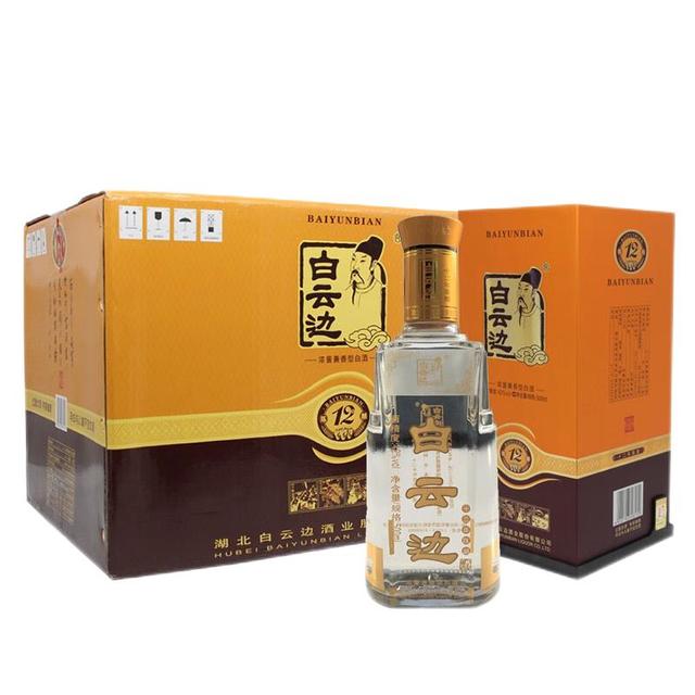 88VIP：白云边 12年42度浓酱兼香型白酒500mL*6瓶