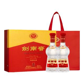 剑南春 水晶剑 38度 558mL*2瓶 双支带盒礼盒 浓香型白酒（内含礼袋）