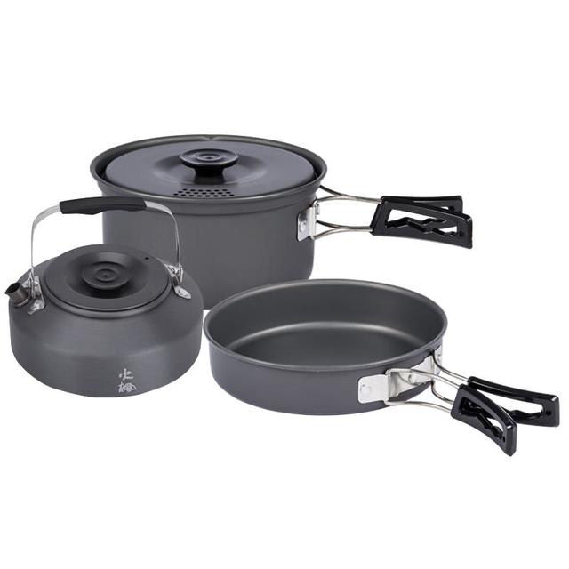 移动端、京东百亿补贴：Fire-Maple 京宴野营套锅 户外露营卡式炉锅具炊具烧水壶围炉煮茶三合一套锅