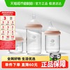 babycare 歪头仿母乳pro玻璃奶瓶新生儿婴儿160ml 1-3月静谧蓝