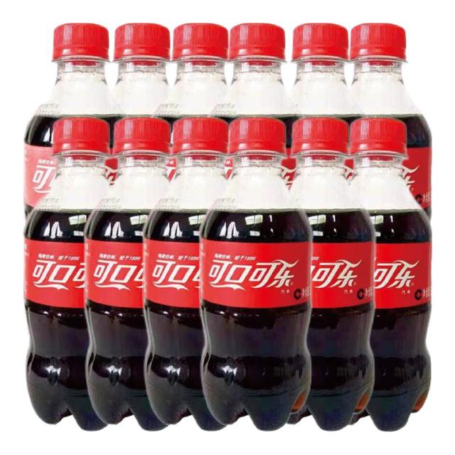 可口可乐 可乐汽水碳酸饮料 300ML瓶装*12瓶