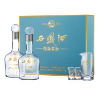移动端、京东百亿补贴：西凤酒 10年富贵礼盒 52度500mL*2瓶 内含酒具和礼袋