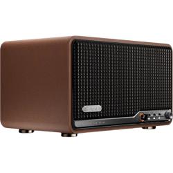 漫步者 S300 高保真复古蓝牙音箱 发烧级HiFi一体式大功率音响 居家 桌面音响 暖棕咖