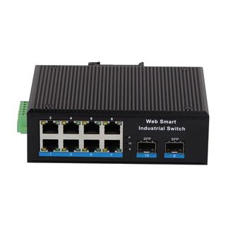  巢客 环网划分VLAN 工业级WEB网管交换机