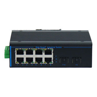  巢客 环网划分VLAN 工业级WEB网管交换机