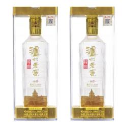 泸州老窖 特曲晶彩 浓香型白酒 节日送礼  52度 500mL 2瓶 双瓶装