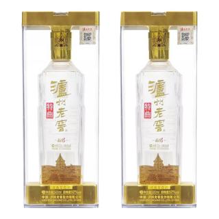 泸州老窖 特曲晶彩 浓香型 高度白酒 52度500ml*2 双瓶装 纯粮宴请 含礼袋
