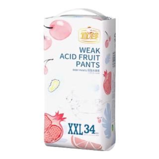 宜婴 弱酸水果系列 拉拉裤 XXL34片