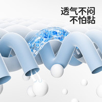 良良婴儿凉席竹纤维冰丝凉席新生儿宝宝竹丝凉席儿童幼儿园午睡席 -日出-升级竹丝席-蓝 130*70cm