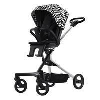 虎贝尔 遛娃神器 城市漫步遛娃车-黑白格