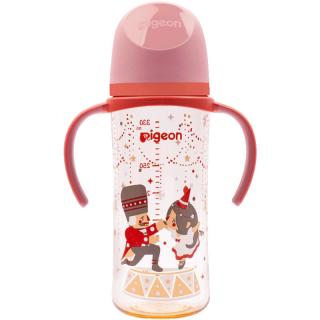 贝亲 婴儿宽口径彩绘PPSU双把手奶瓶240ml