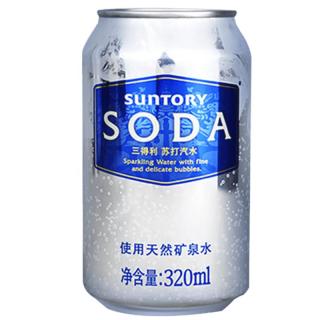 88VIP、今日必买：三得利 苏打汽水天然矿泉水320ml*24罐
