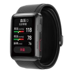 华为 WATCH D 智能手表 38mm 黑色铝合金表壳 黑色塑胶表带（血压、GPS、