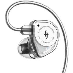 兴戈 EW100入耳式有线动圈HiFi电竞游戏耳机 透明版3.5带麦