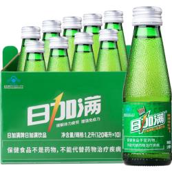 日加满 小绿瓶牛磺酸饮料120ml*10瓶 整箱 功能饮料 含氨基酸 增强免疫