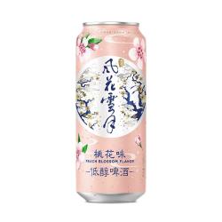 风花雪月 桃花味低醇果味啤酒 500mL*12罐