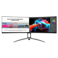 AOC AGON AG493QCX 49英寸显示器 DFHD 144HZ 1MS HDR400 内置音箱 32:9 带鱼屏